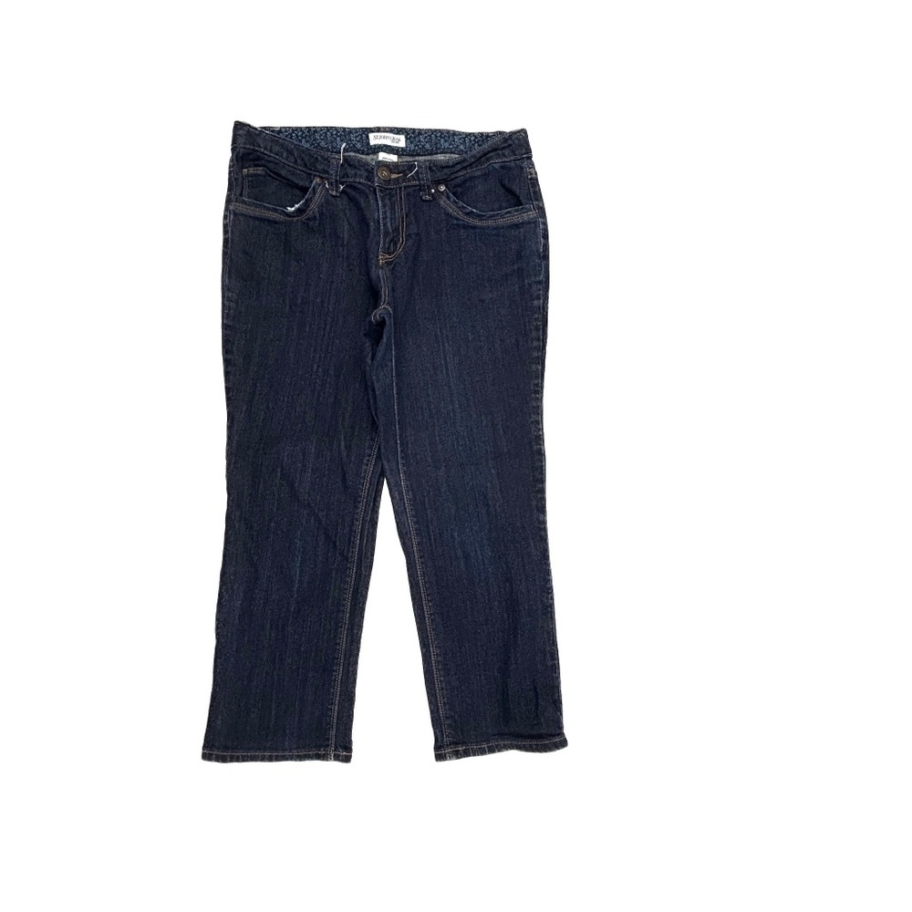 St. John's Bay Capri Women's size 10P‎ Dark Wash Blue Denim Jeans